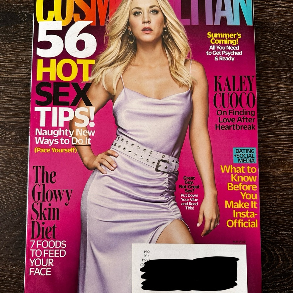 Cosmopolitan May 2018 Kaley Cuoco On Finding Love After Heartbreak Fashion